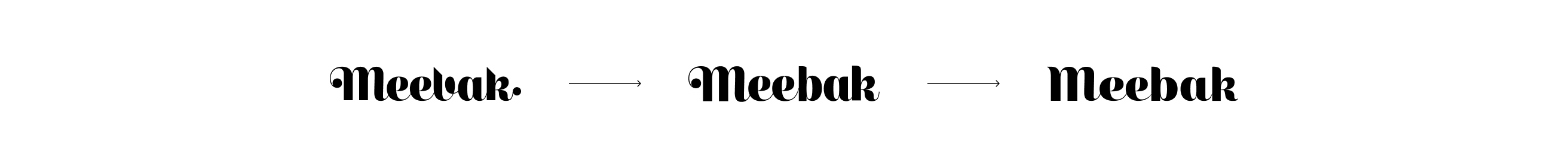 Meebak logo evolution