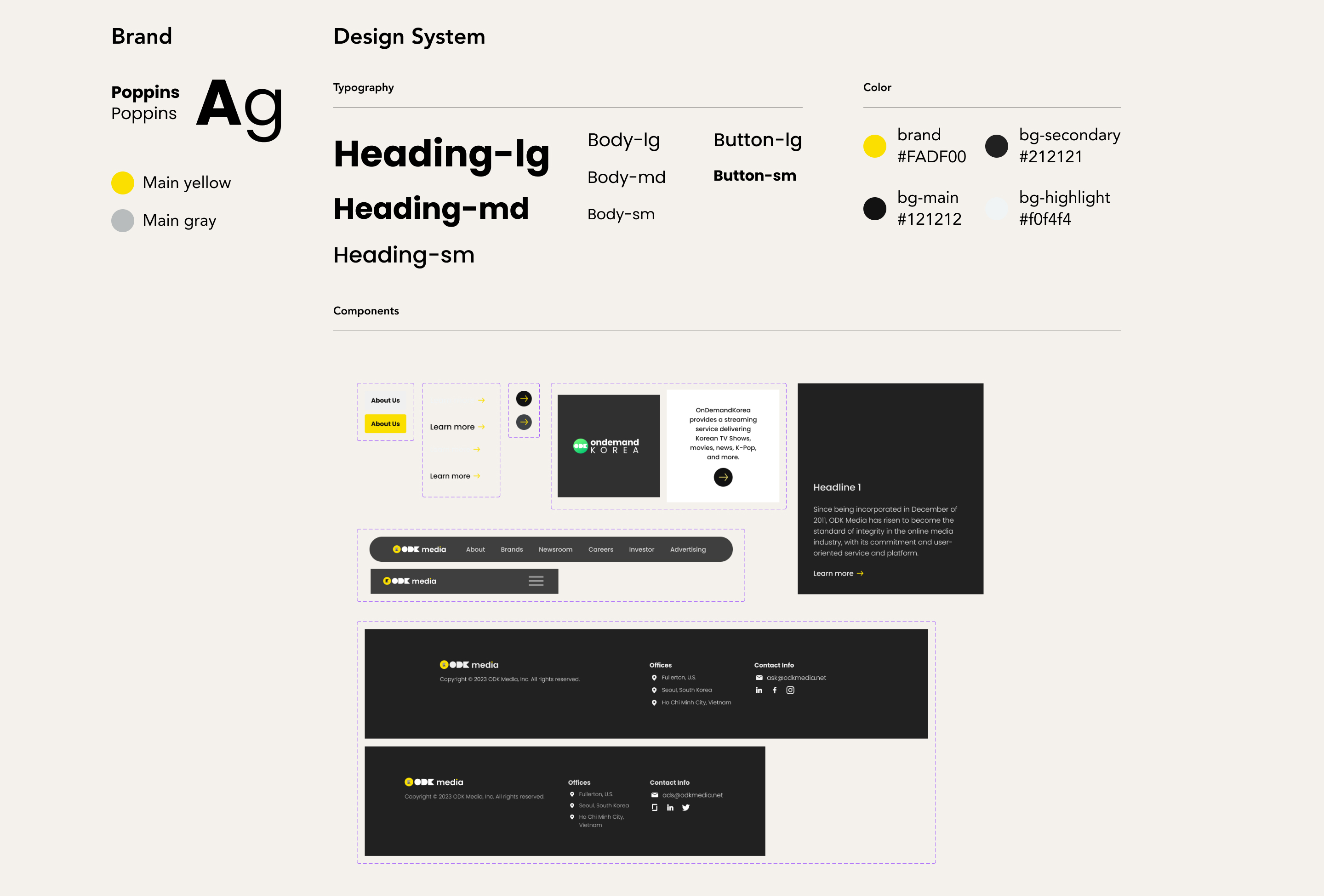 ODK Media design system