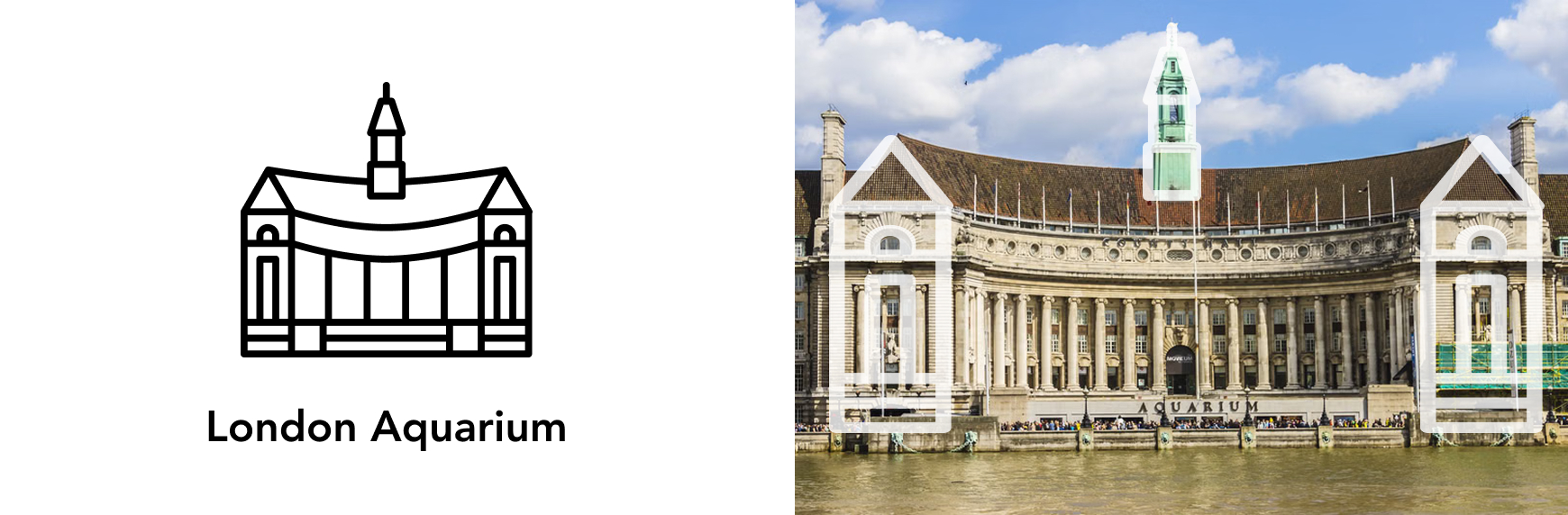 London Aquarium icon and photo