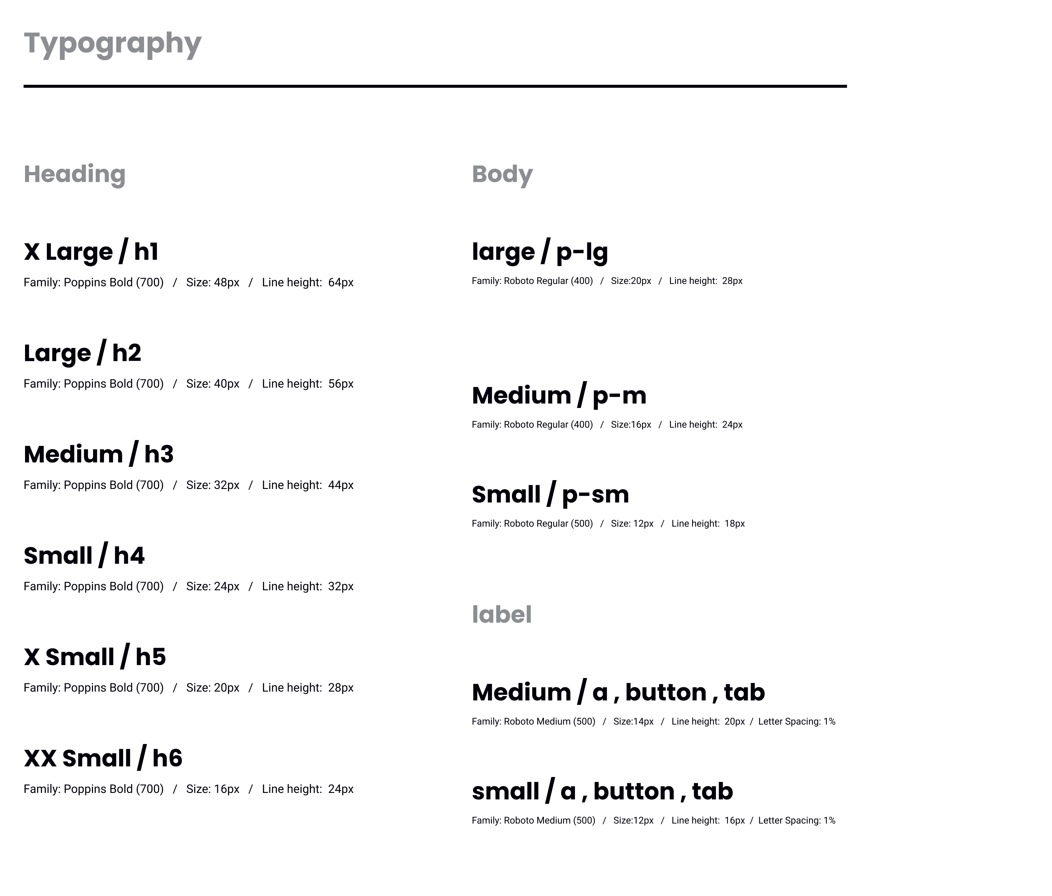 Typography system