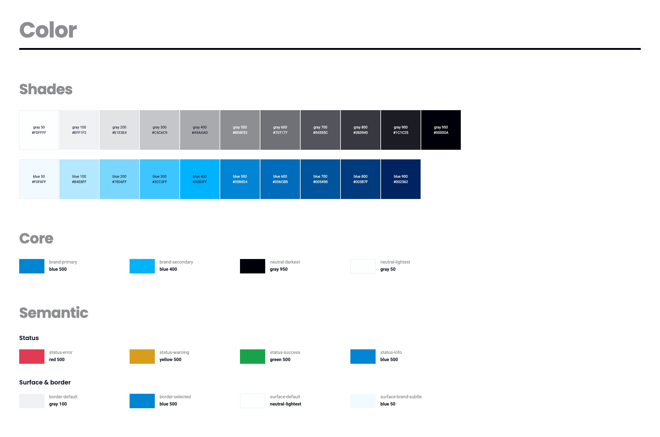 Color system