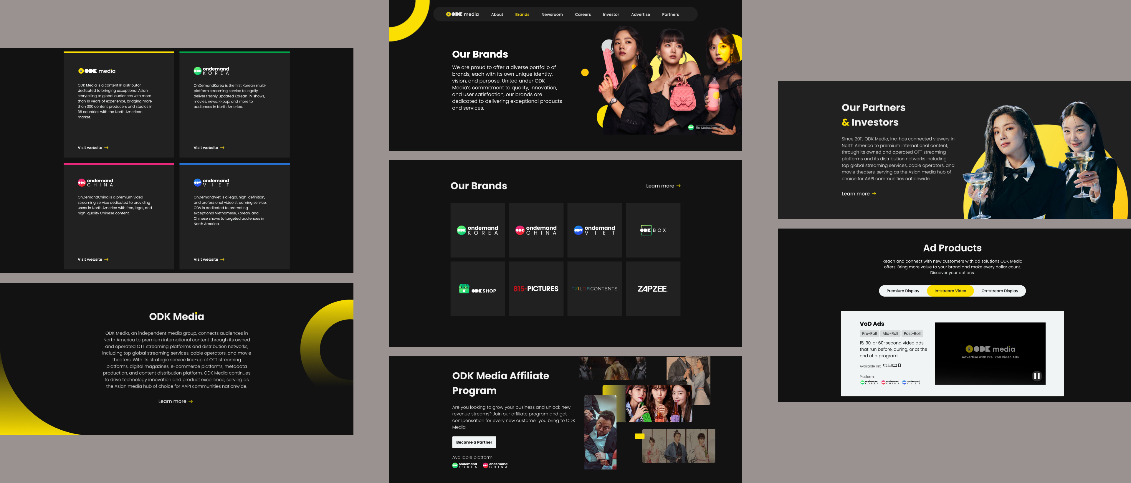 ODK Media final website showcase